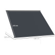 Store Banne Iznájar Manuel Inclinable Terrasse Commerce Gris Anthracite 150x120cm