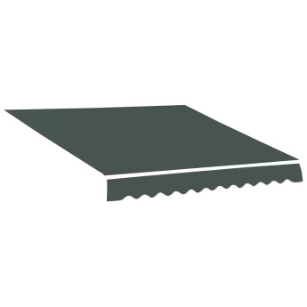 Toile Store Moio dei Calvi Gris Remplacement Anti-UV Terrasse Magasin 3,82x2,4m
