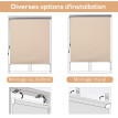 Store Zorzone Extérieur Enrouleur Vertical 160x250cm Beige Résistant Intempéries