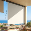 Store Odelbald extérieur vertical protection solaire étanche couleur crème 250x160cm