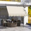 Store Nuncio autoportant inclinable rétractable 2x1,2m sable sans perçage terrasse balcon