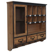 étagére murale HWC-Q26, étagére suspendue, étagére flottante, style vintage shabby chic, bois, 70 x