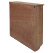 étagére murale HWC-Q26, étagére suspendue, étagére flottante, style vintage shabby chic, bois, 70 x