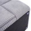 Pouf HWC-Q47, pouf ottoman rembourré, avec couvercle et compartiment de rangement, en Velours (260 g