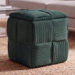 Pouf HWC-Q47, pouf ottomane rembourré, avec couvercle et compartiment de rangement, en Velours (260