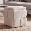 Pouf HWC-Q47, pouf ottomane rembourré, avec couvercle et compartiment de rangement, en Velours (260