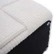 Pouf HWC-Q47, pouf ottomane rembourré, avec couvercle et compartiment de rangement, en Velours (260