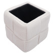 Pouf HWC-Q47, pouf ottomane rembourré, avec couvercle et compartiment de rangement, en Velours (260