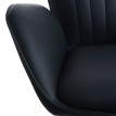 Lot de 2 tabourets de bar HWC-M67, tabourets pivotants avec accoudoirs et repose-pieds, en similicui