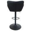 Lot de 2 tabourets de bar HWC-M67, tabourets pivotants avec accoudoirs et repose-pieds, en similicui