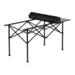 Ensemble de camping HWC-Q39, table et 4 chaises pliantes, chaises de péche pliables, métal et tissu