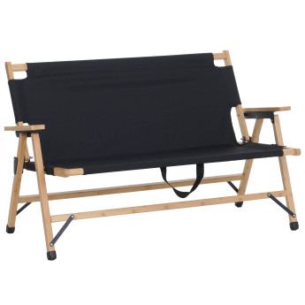 Banc de camping en bambou HWC-Q40, banc d'extérieur, banc de pique-nique, banc de jardin, pliable, p