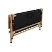 Banc de camping en bambou HWC-Q40, banc d'extérieur, banc de pique-nique, banc de jardin, pliable, p