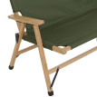 Banc de camping en bambou HWC-Q40, banc d'extérieur, banc de pique-nique, banc de jardin, pliable, p