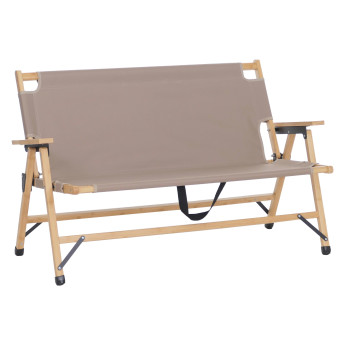 Banc de camping en bambou HWC-Q40, banc d'extérieur, banc de pique-nique, banc de jardin, pliable, p
