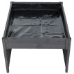 Garage pour robot tondeuse avec bac à plantes HWC-Q17 bois certifié FSCé 50x70x80 cm - gris-anthraci
