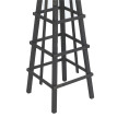 Treillis HWC-Q19, treillis pour plantes grimpantes, support de croissance FSCé 148x33x33 cm anthraci