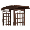Arche à roses avec banc HWC-Q21, arche de jardin, tuteur, banc de jardin en bois, certifié MVG, 201
