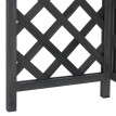 Cache pour climatiseur/échangeur thermique HWC-Q14, cache en bois certifié MVG 78 x 90 x 45 cm - gri