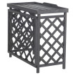 Cache pour climatiseur/échangeur thermique HWC-Q14, cache en bois certifié MVG 78 x 90 x 45 cm - gri