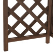 Cache pour climatiseur/échangeur thermique HWC-Q14, cache en bois certifié MVG 78 x 90 x 45 cm - bru