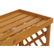 Cache pour climatiseur/échangeur thermique HWC-Q14, cache en bois certifié MVG 78 x 90 x 45 cm - cou