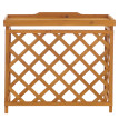 Cache pour climatiseur/échangeur thermique HWC-Q14, cache en bois certifié MVG 78 x 90 x 45 cm - cou