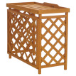 Cache pour climatiseur/échangeur thermique HWC-Q14, cache en bois certifié MVG 78 x 90 x 45 cm - cou