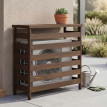 Habillage pour climatiseur/échangeur thermique HWC-Q15, cache en bois certifié MVG 78 x 84 x 32 cm -