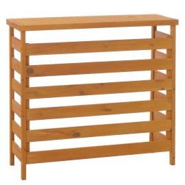 Habillage pour climatiseur/échangeur thermique HWC-Q15, cache en bois certifié MVG 78 x 84 x 32 cm -
