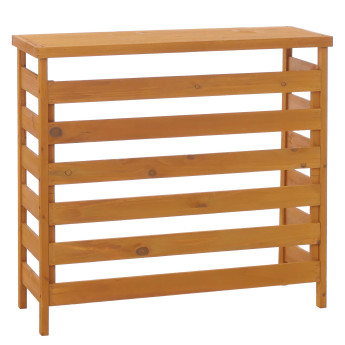 Habillage pour climatiseur/échangeur thermique HWC-Q15, cache en bois certifié MVG 78 x 84 x 32 cm -