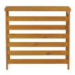 Habillage pour climatiseur/échangeur thermique HWC-Q15, cache en bois certifié MVG 78 x 84 x 32 cm -