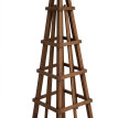 Jardiniére avec treillis HWC-Q18, bac à plantes avec treillis, jardiniére 168x40x40 cm - brun foncé