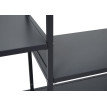 étagére HWC-P98, étagére de salon, étagére sur pied, étagére de rangement, métal industriel 80 x 80