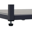 étagére HWC-P98, étagére de salon, étagére sur pied, étagére de rangement, métal industriel 80 x 80