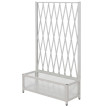 Treillis en aluminium HWC-G21, treillis en ciseaux pour jardiniéres et pots de fleurs, acier 152 x 9