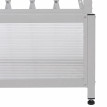 Treillis en aluminium HWC-G21, treillis en ciseaux pour jardiniéres et pots de fleurs, acier 152 x 9