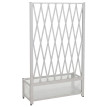Treillis en aluminium HWC-G21, treillis en ciseaux pour jardiniéres et pots de fleurs, acier 152 x 9