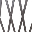 Treillis en aluminium HWC-G21, treillis en ciseaux pour jardiniéres et pots de fleurs, acier 152 x 9