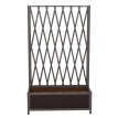Treillis en aluminium HWC-G21, treillis en ciseaux pour jardiniéres et pots de fleurs, acier 152 x 9