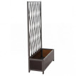 Treillis en aluminium HWC-G21, treillis en ciseaux pour jardiniéres et pots de fleurs, acier 152 x 9