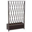 Treillis en aluminium HWC-G21, treillis en ciseaux pour jardiniéres et pots de fleurs, acier 152 x 9