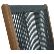 Fauteuil à bascule HWC-P73, fauteuil à bascule d'extérieur pour jardin, chaise longue à bascule, boi