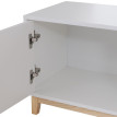 Banc HWC-P54, banc de vestiaire, étagére à chaussures, rangement à chaussures, MDF mélaminé, faéade