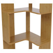 Bibliothéque d'angle HWC-P53, étagére d'angle, étagére de salon, 5 niveaux, MDF mélaminé, 175 x 40 x