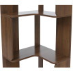 Bibliothéque d'angle HWC-P53, étagére d'angle, étagére sur pied, étagére de salon, 5 niveaux, MDF mé