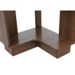 Bibliothéque d'angle HWC-P53, étagére d'angle, étagére sur pied, étagére de salon, 5 niveaux, MDF mé