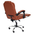Chaise de bureau HWC-M80, chaise de bureau pivotante, fauteuil de direction, repose-pieds extensible