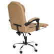 Chaise de bureau HWC-M80, chaise de bureau pivotante, fauteuil de direction, repose-pieds extensible