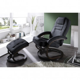 Fauteuil de relaxation Rome noir